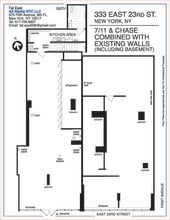 333 E 23rd St, New York, NY à louer Plan d’étage– Image 2 sur 2