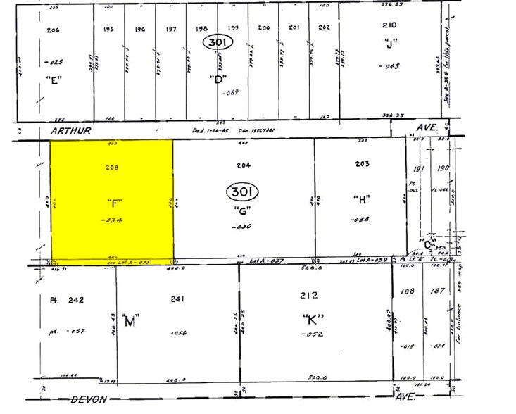 1949-1951 Arthur Ave, Elk Grove Village, IL à vendre - Plan cadastral – Image 3 sur 5