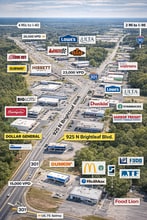 925 N Brightleaf Blvd, Smithfield, NC - Vue aérienne  vue de carte