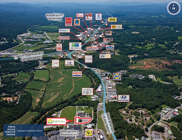 194 W Park Cir, North Wilkesboro, NC à louer - Aérien – Image 2 sur 6