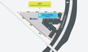 18831 Hawthorne Blvd, Torrance, CA à louer Plan d’étage– Image 2 sur 2