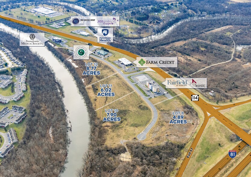 600 Winding Creek Blvd, Mechanicsburg, PA à vendre - Aérien – Image 2 sur 3