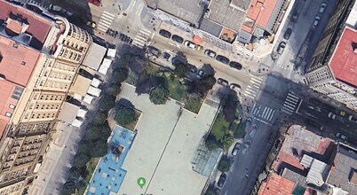 A Coruña, LC - Vue aérienne vue de carte