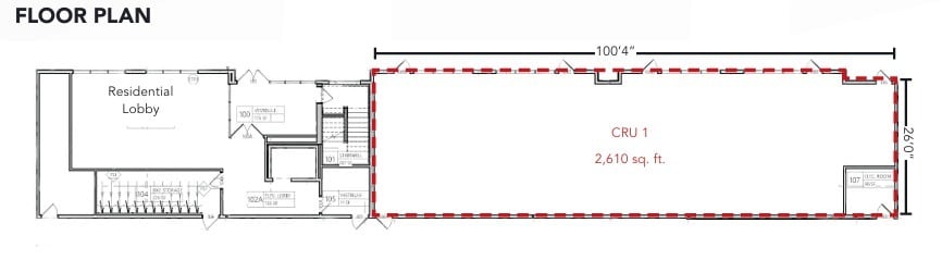 174 Provencher Blvd, Winnipeg, MB à louer Plan d’étage– Image 1 sur 2