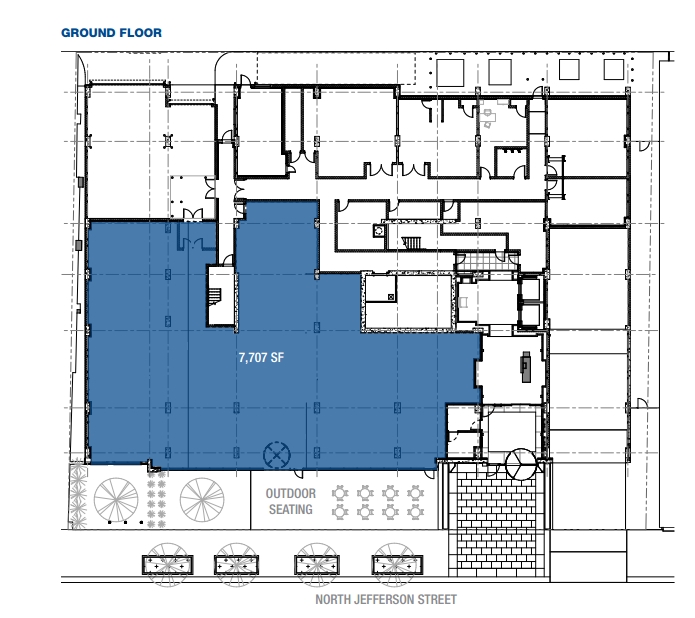 118 N Jefferson St, Chicago, IL à louer Plan d’étage– Image 1 sur 3