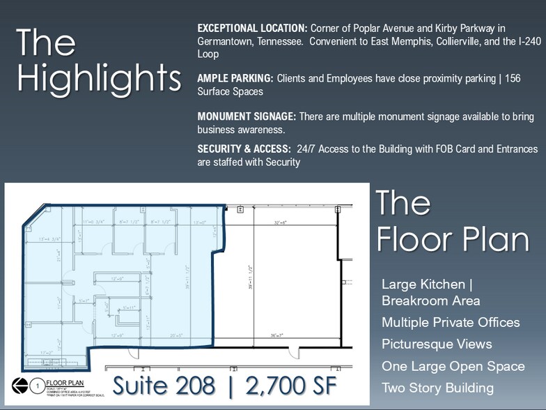 6800 Poplar Ave, Memphis, TN à louer - Photo de l’immeuble – Image 3 sur 16