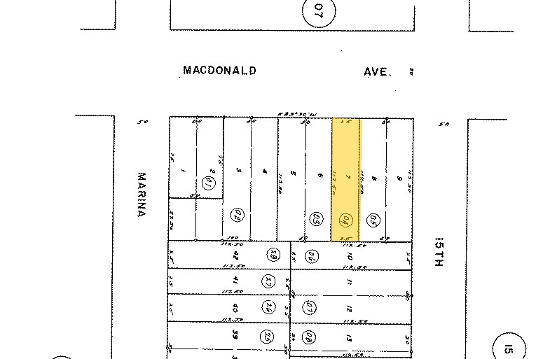 1424 MacDonald Ave, Richmond, CA à vendre Plan cadastral– Image 1 sur 2