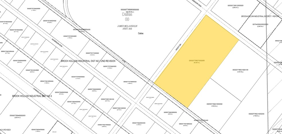 8801 Ambassador Row, Dallas, TX à louer - Plan cadastral – Image 2 sur 11