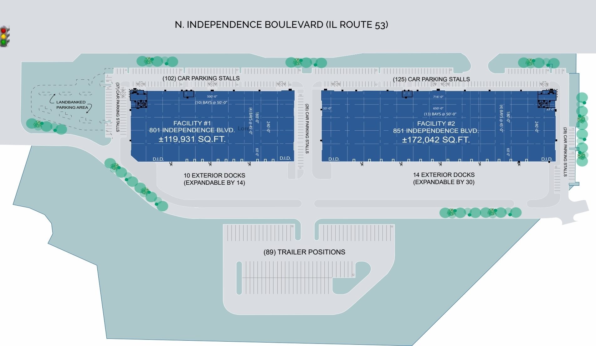 801 Independence Blvd, Romeoville, IL à louer Plan de site– Image 1 sur 1