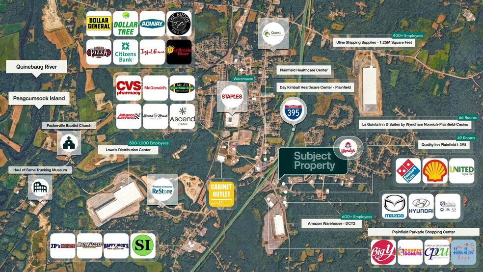 2 Pratt Rd, Plainfield, CT à vendre - Aérien – Image 3 sur 3