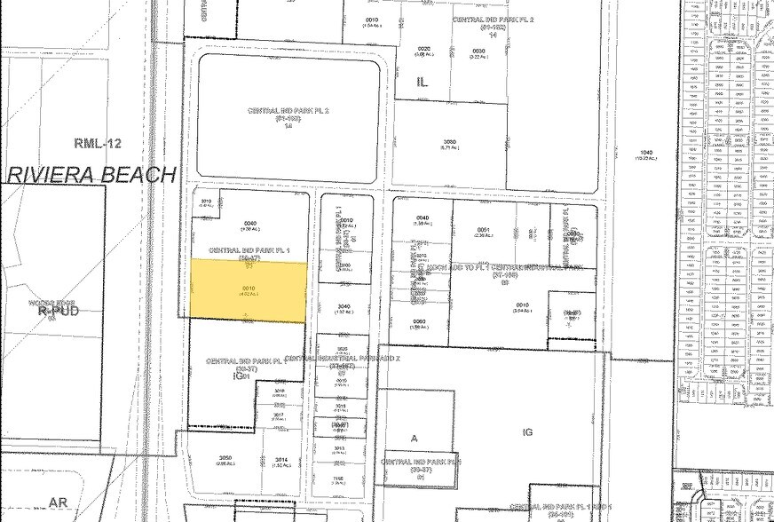 7656 Byron Dr, Riviera Beach, FL à louer - Plan cadastral – Image 1 sur 1