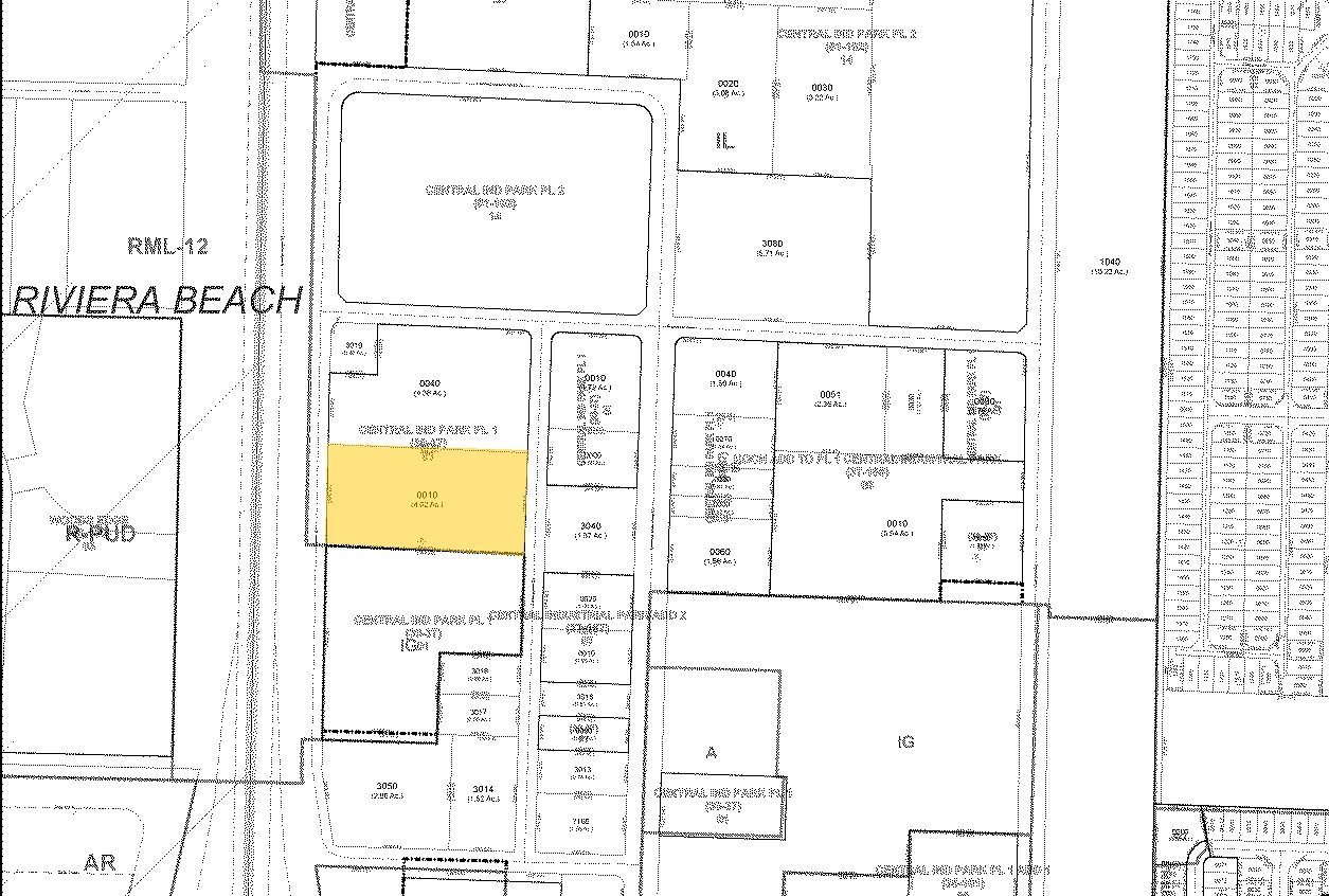 7656 Byron Dr, Riviera Beach, FL à louer Plan cadastral– Image 1 sur 2