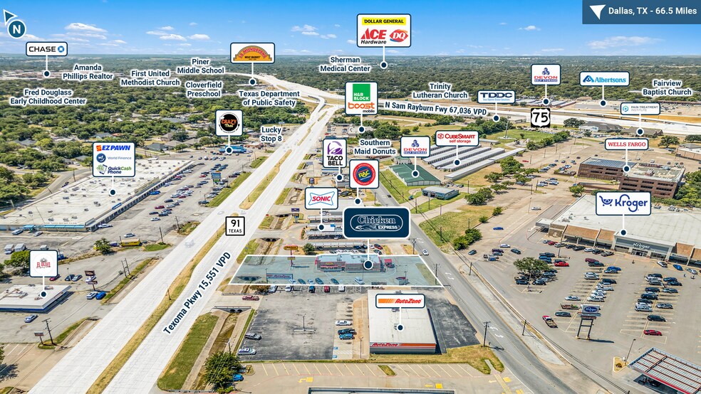 1824 Texoma Pky, Sherman, TX à vendre - Photo de l’immeuble – Image 3 sur 5