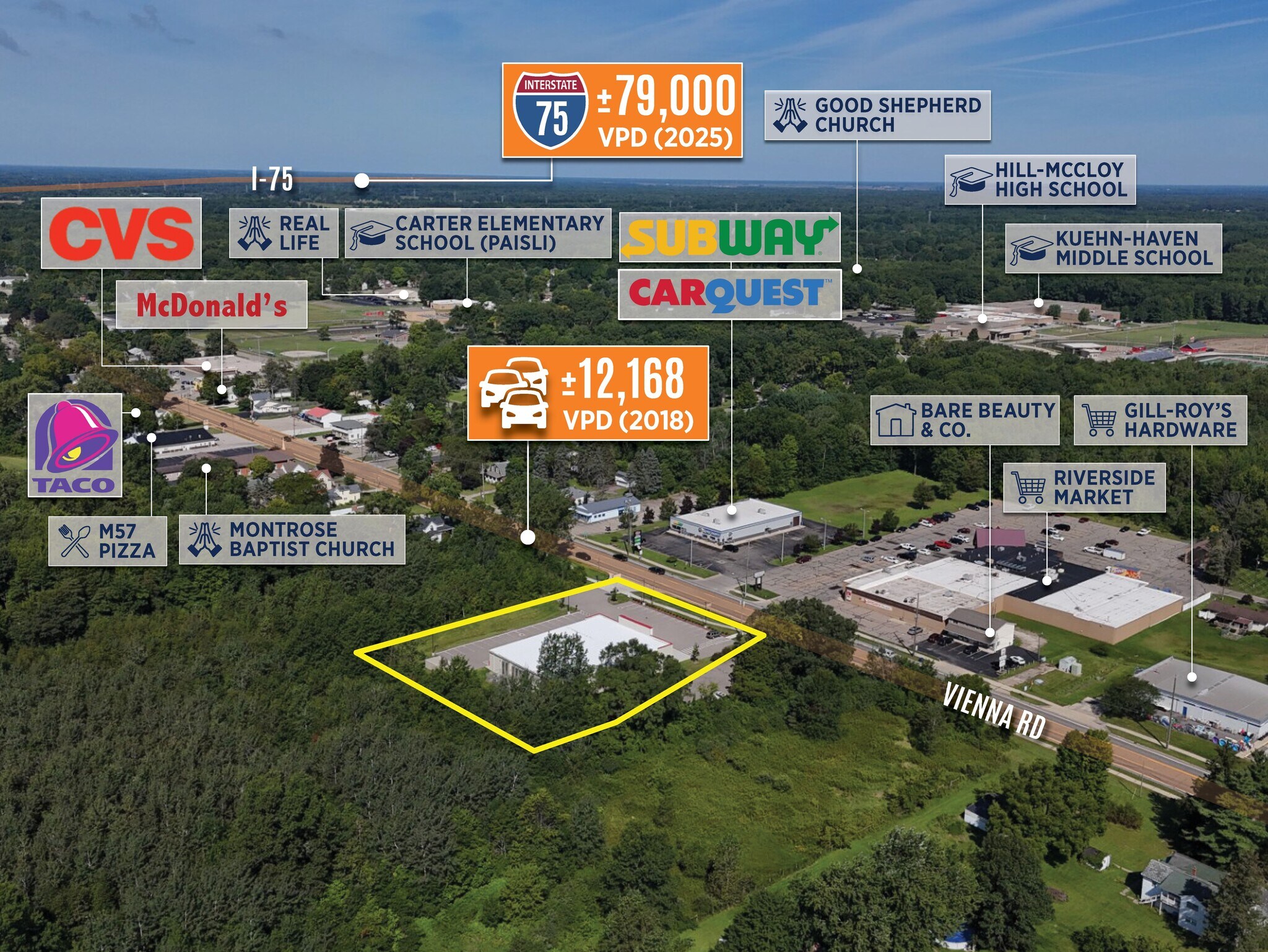 10245 W Vienna Rd, Montrose, MI à vendre Photo de l’immeuble– Image 1 sur 23