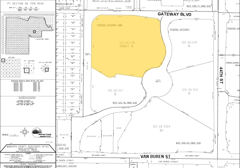 444 N 44th St, Phoenix, AZ à vendre - Plan cadastral – Image 2 sur 11