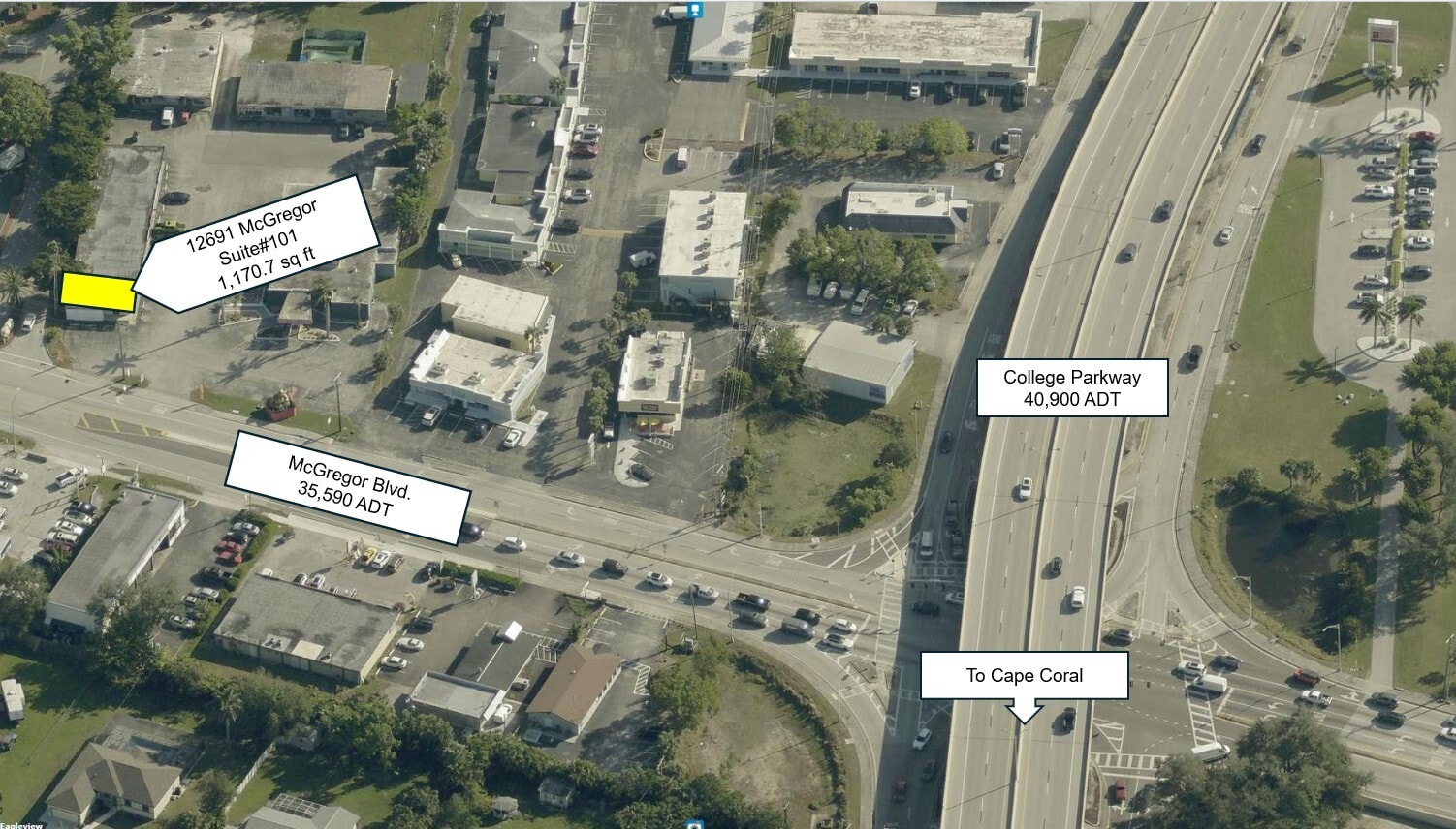 12691-12695 Mcgregor Blvd, Fort Myers, FL à louer Aérien– Image 1 sur 1