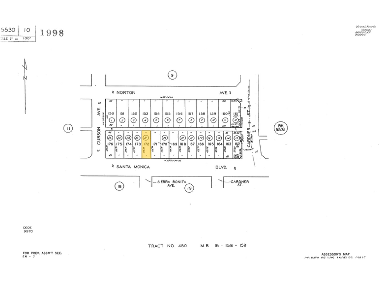 7541-7543 Santa Monica Blvd, West Hollywood, CA à vendre - Plan cadastral – Image 3 sur 3