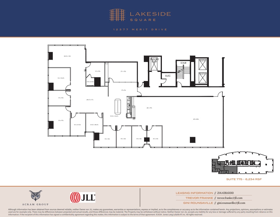 12377 Merit Dr, Dallas, TX à louer Plan d’étage– Image 1 sur 1