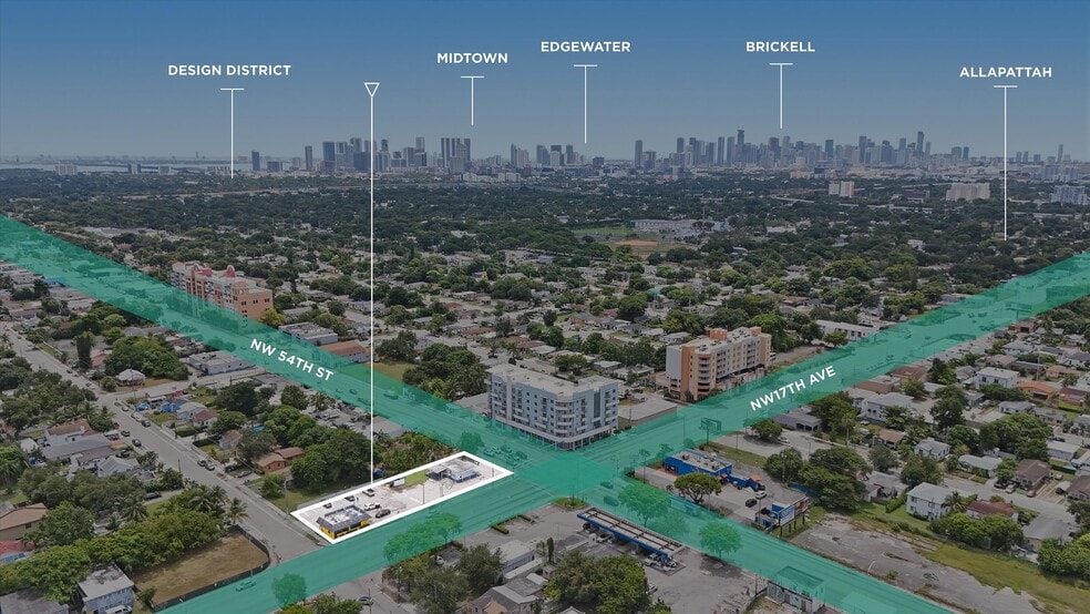 5495 NW 17th Ave, Miami, FL 33142 portefeuille de 3 biens à vendre sur LoopNet.fr - Aérien – Image 3 sur 21
