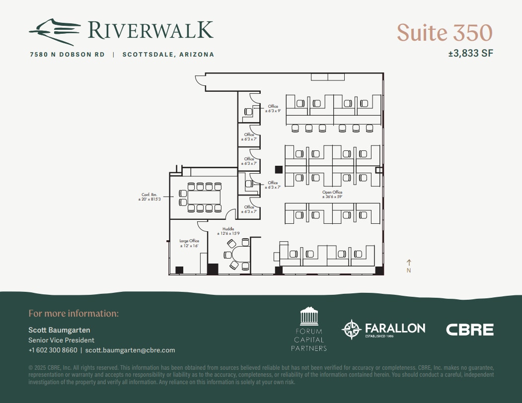 7580 N Dobson Rd, Scottsdale, AZ à louer Plan d’étage– Image 1 sur 1