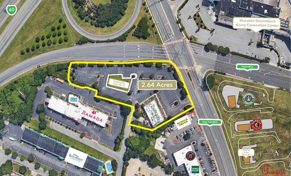 3202 W Gate City Blvd, Greensboro, NC à louer - Photo de l’immeuble – Image 2 sur 4