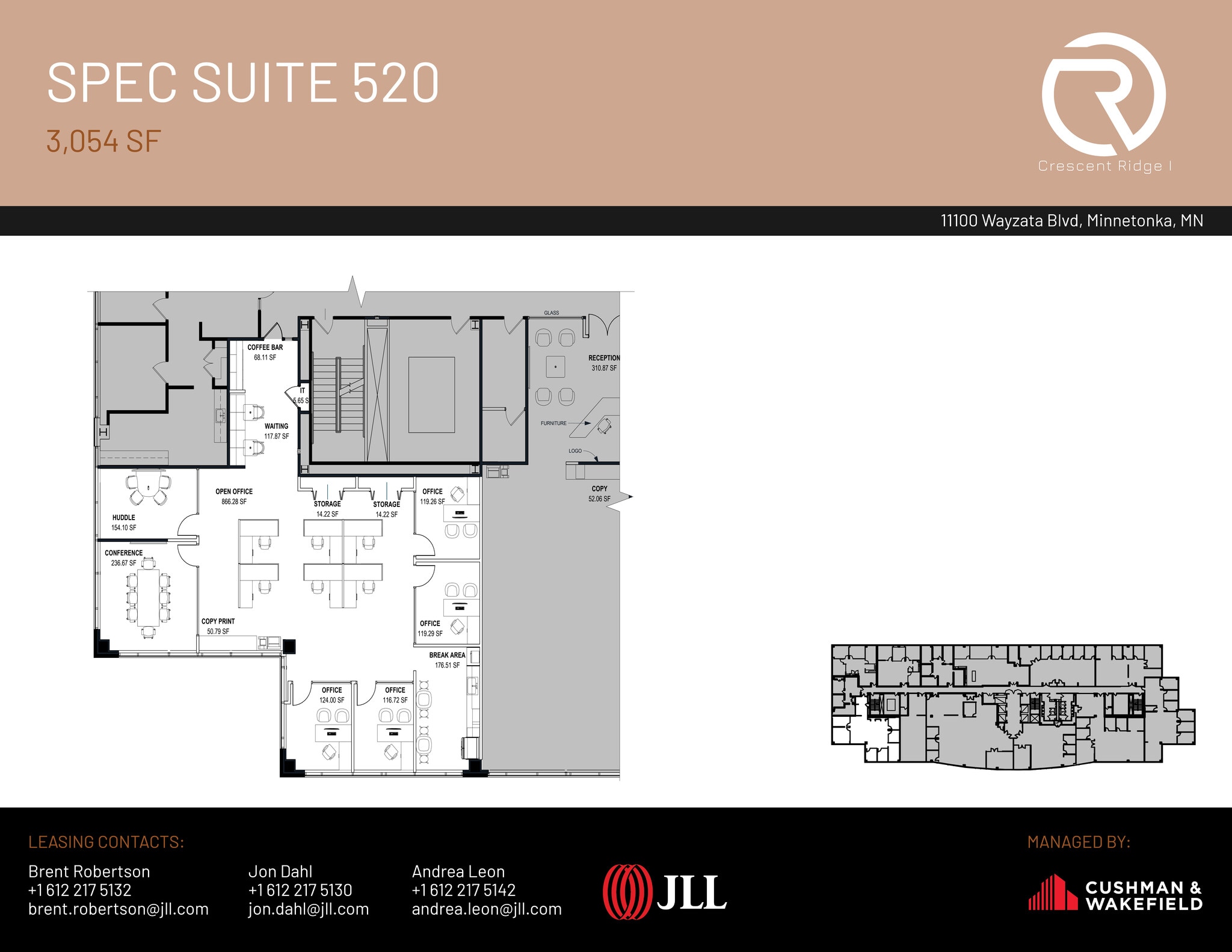 11100 Wayzata Blvd, Minnetonka, MN à louer Plan d’étage– Image 1 sur 1