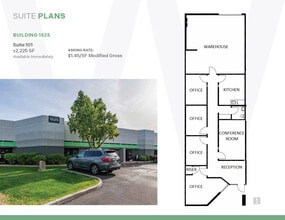 1575 W University Dr, Tempe, AZ à louer Plan d’étage– Image 1 sur 9