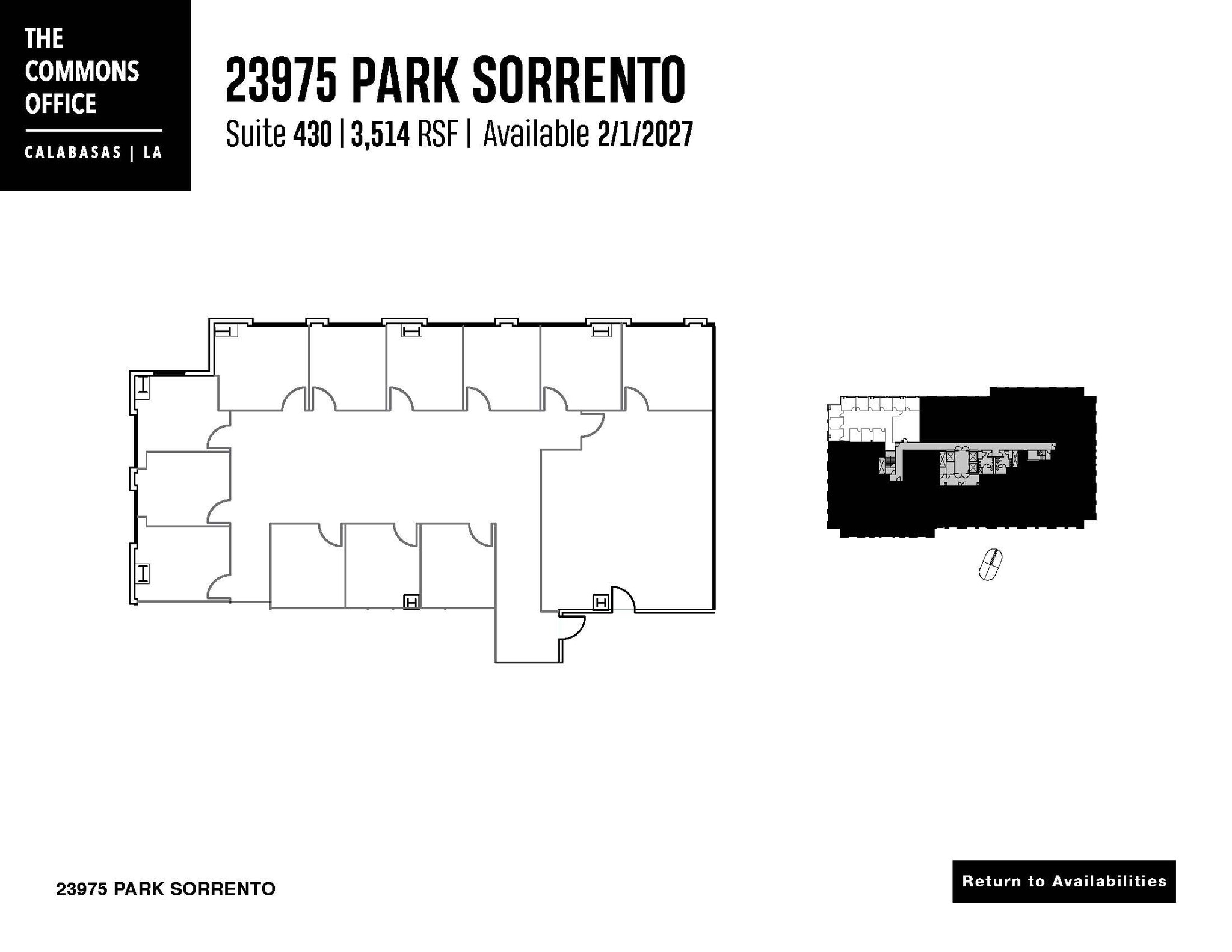 24025 Park Sorrento, Calabasas, CA à louer Plan d’étage– Image 1 sur 1