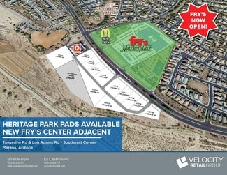 Plus de détails pour SEC Tangerine Farms Rd & Lon Adams Rd, Marana, AZ - Terrain à vendre