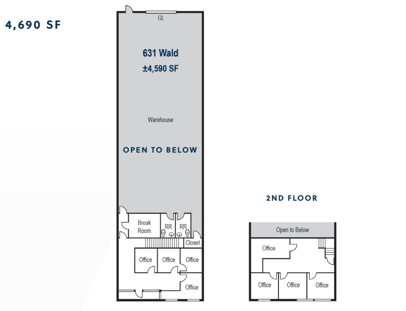 641-671 Wald, Irvine, CA à louer Plan d’étage– Image 1 sur 1