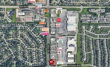 8920 S 71st Plz, Papillion, NE - Vue aérienne vue de carte