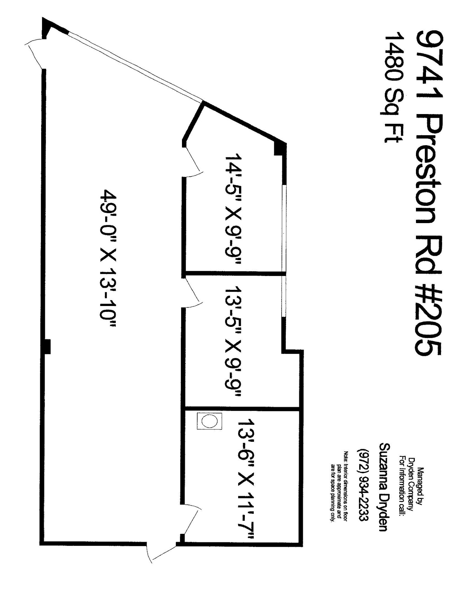 9741 Preston Rd, Frisco, TX à louer Plan d’étage– Image 1 sur 1