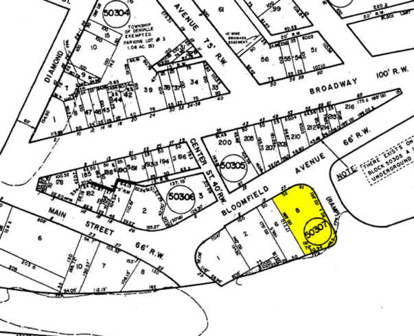 21-25 Bloomfield Ave, Denville, NJ à vendre - Plan cadastral – Image 2 sur 8