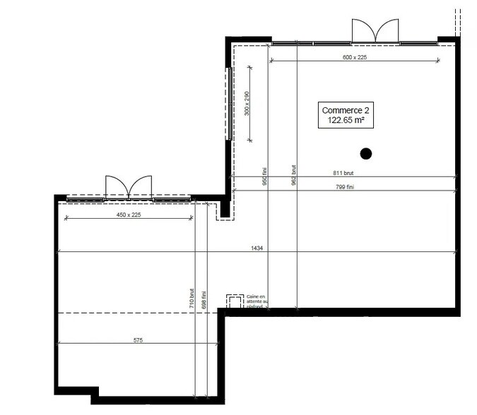 Local commercial dans Attignat à vendre - Plan d’étage – Image 3 sur 8