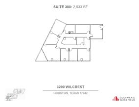 3200 Wilcrest Dr, Houston, TX à louer Plan d’étage– Image 1 sur 1