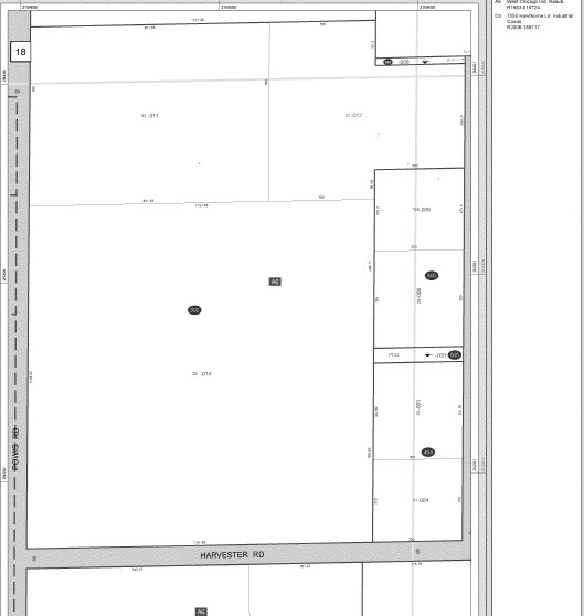 1717 W Harvester Rd, West Chicago, IL à louer - Plan cadastral – Image 3 sur 6