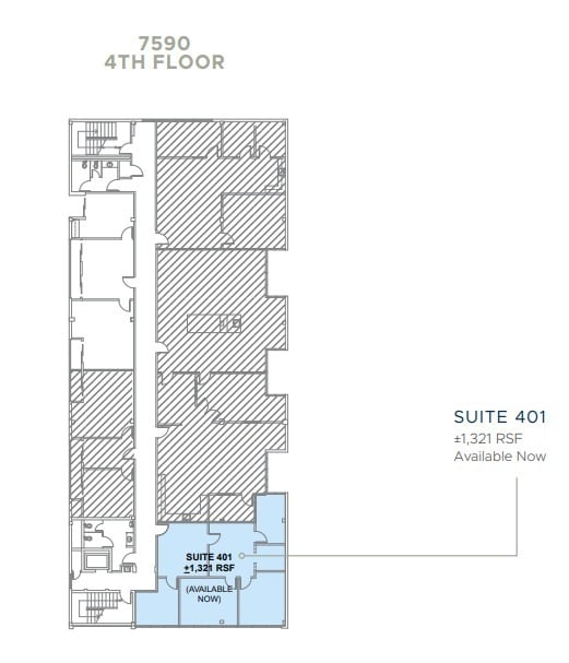 7590 Fay Ave, La Jolla, CA à louer Plan d’étage– Image 1 sur 1