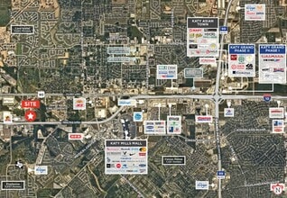 Katy Fwy, Katy, TX - Vue aérienne vue de carte