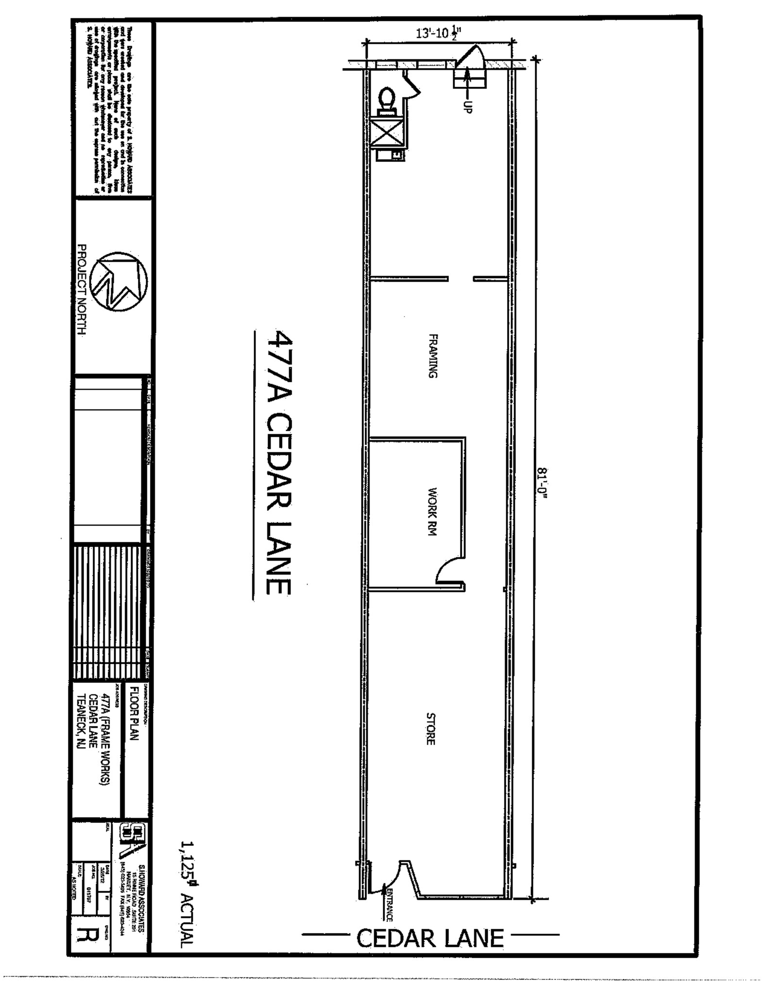 473-509 Cedar Ln, Teaneck, NJ à louer Plan de site– Image 1 sur 2