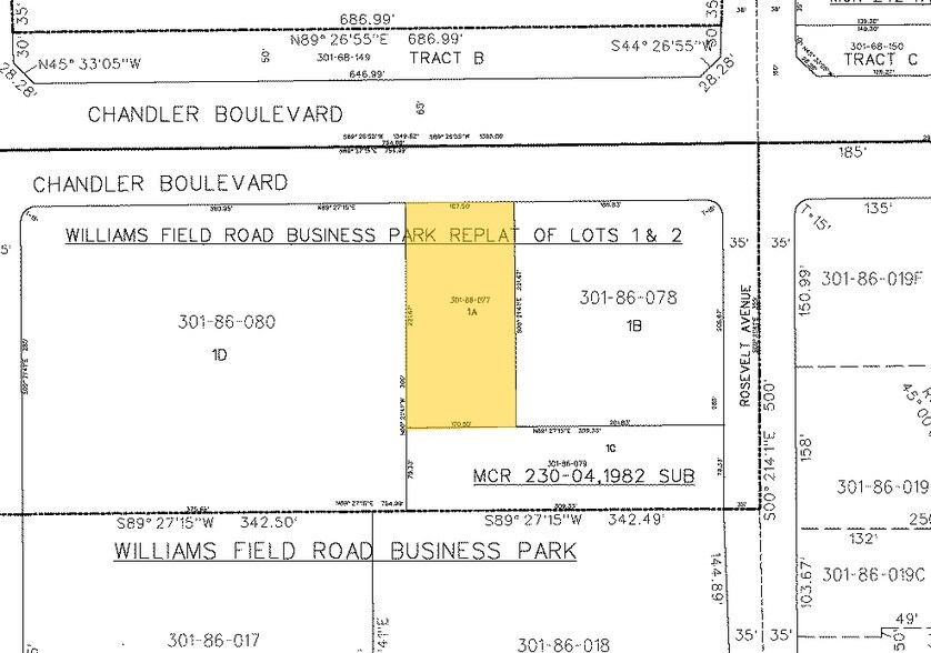 6403 W Chandler Blvd, Chandler, AZ à vendre - Plan cadastral – Image 2 sur 4