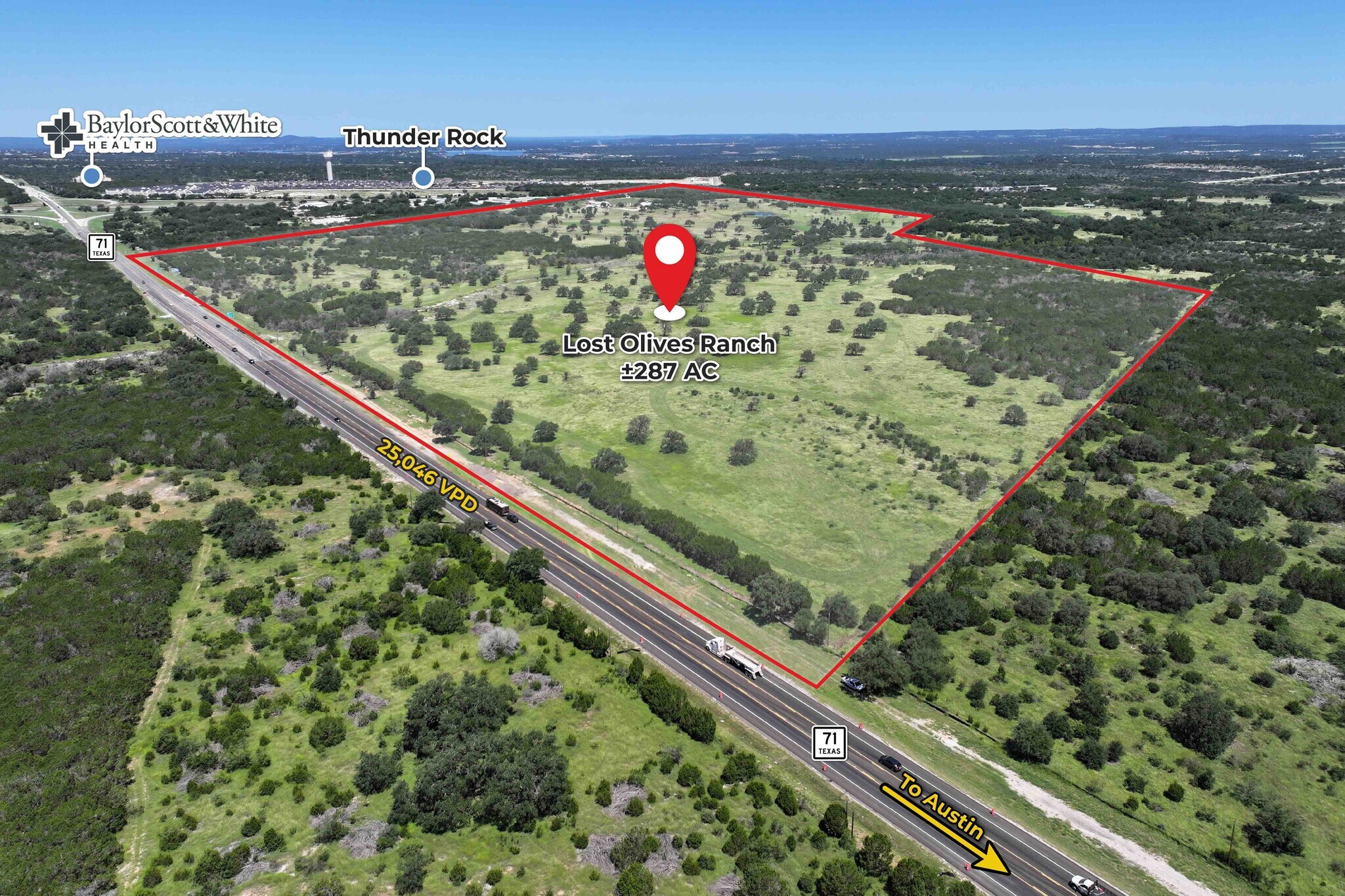 Hwy 71 and 281, Marble Falls, TX à vendre Aérien– Image 1 sur 5