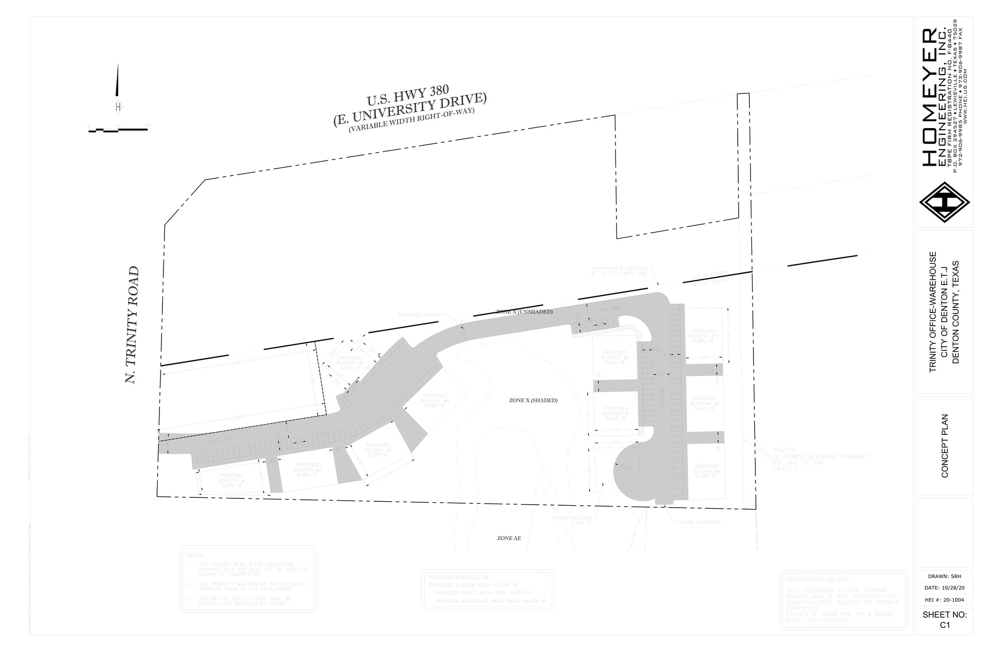 2146 N Trinity Rd, Denton, TX à louer Plan de site– Image 1 sur 2