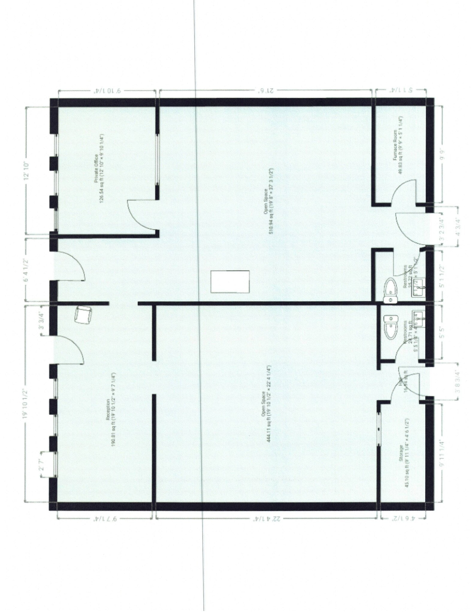 8031-8045 Euclid Ave, Munster, IN à louer Plan d’étage– Image 1 sur 1