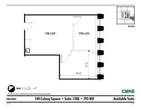1175 Peachtree St NE, Atlanta, GA à louer Plan d’étage– Image 1 sur 1