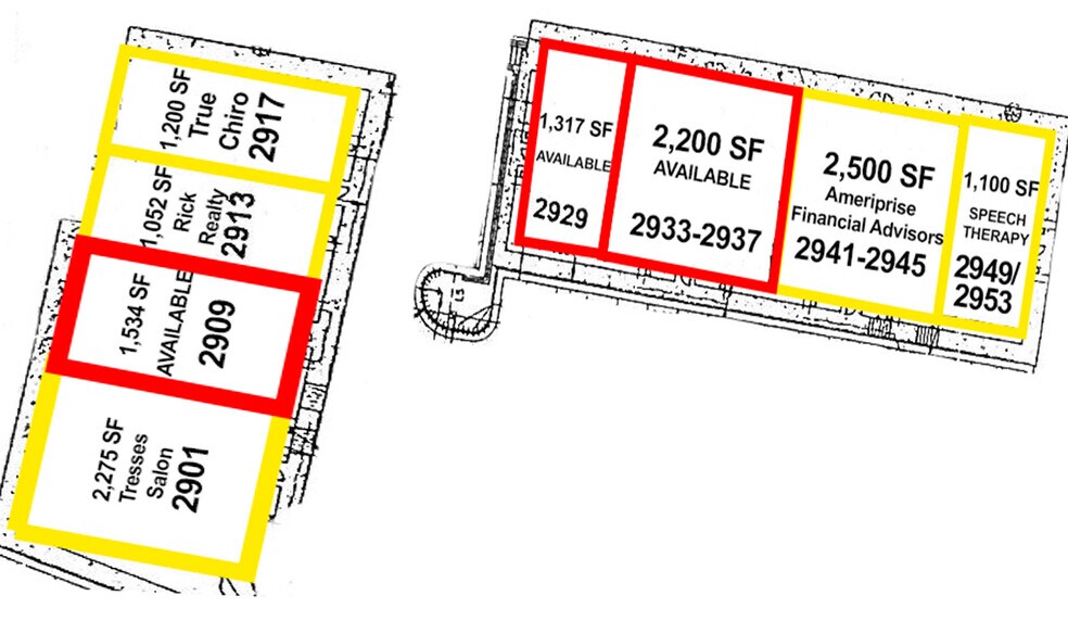 Fox Chase Lane portefeuille de 2 biens à vendre sur LoopNet.fr - Plan d’étage – Image 3 sur 4