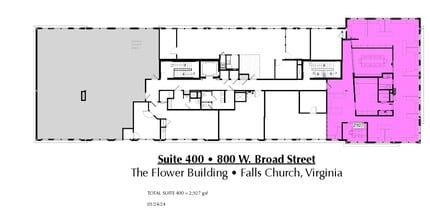 800 W Broad St, Falls Church, VA à louer Plan d’étage– Image 1 sur 1