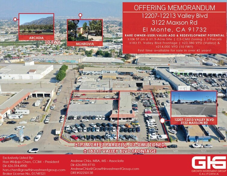 12213 Valley Blvd, El Monte, CA à vendre - Photo de l’immeuble – Image 1 sur 24