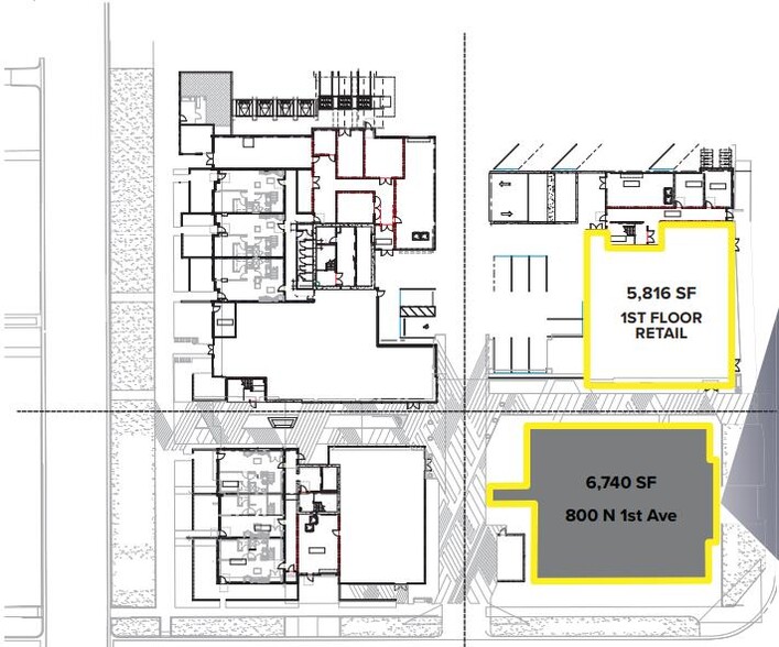 800 N 1st Ave, Phoenix, AZ à louer - Plan de site – Image 3 sur 3