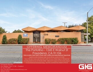Plus de détails pour 1245 E Walnut St, Pasadena, CA - Bureau à vendre