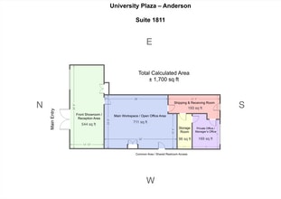 1811-1933 University Blvd, Anderson, IN à vendre Plan d’étage– Image 2 sur 13